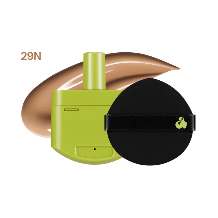 Unleashia Satin Wear Green Cushion Podkład w kompakcie 29N, 15 g