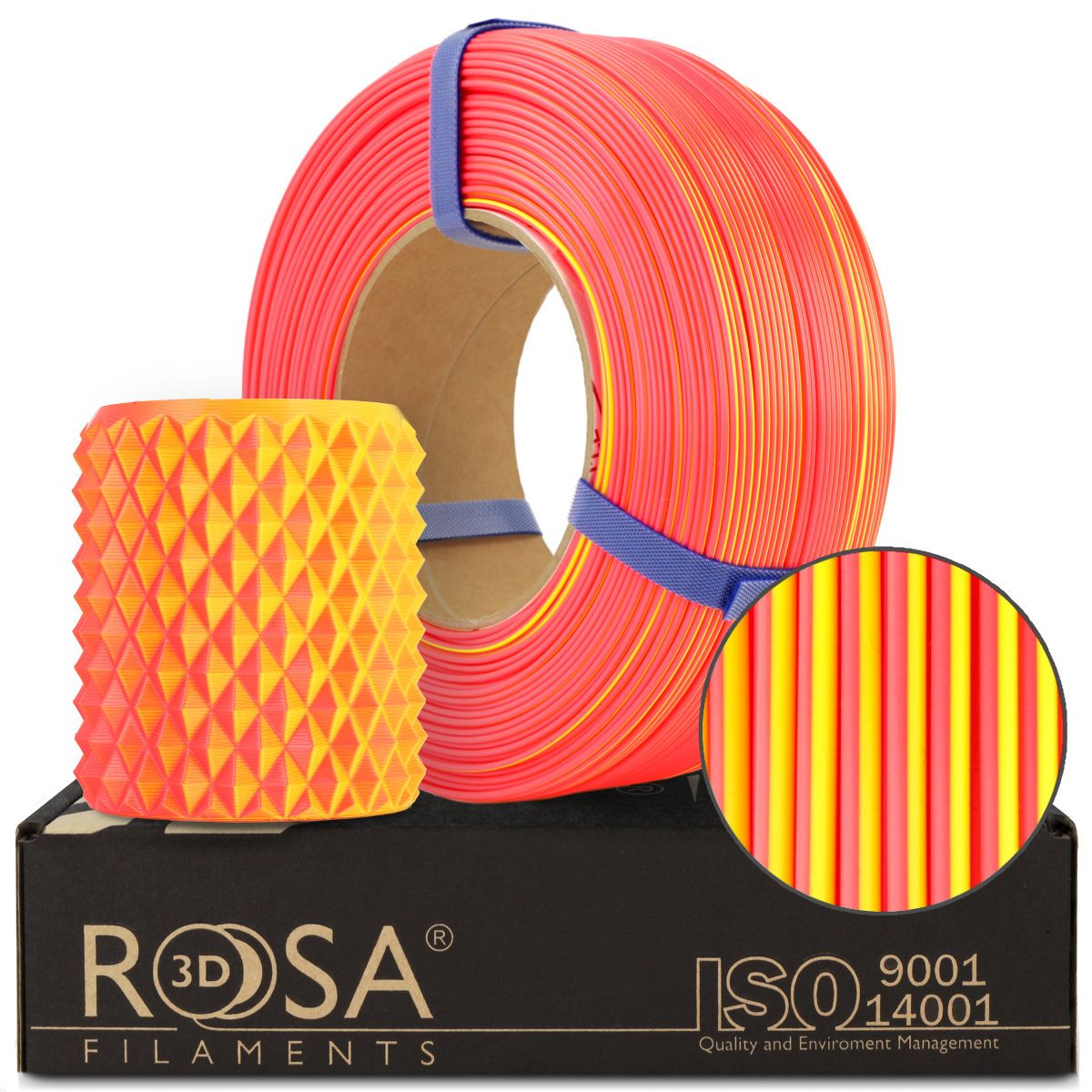 FILAMENT 3D ReFill PLA Magic Neon Sunrise (Refill 1kg / 1.75mm)