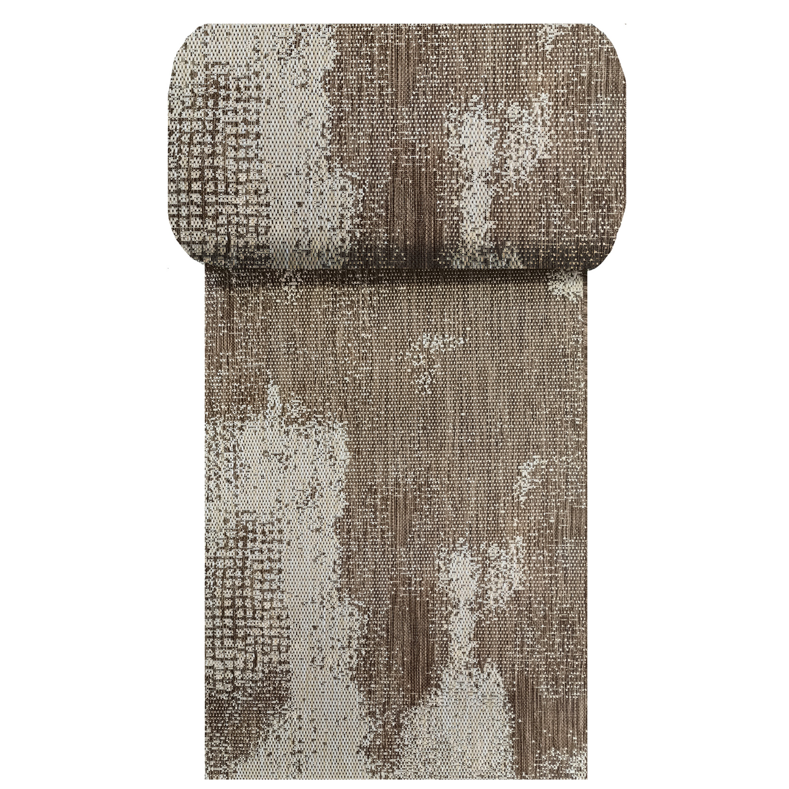 Nowoczesny chodnik sznurkowy OUTDOOR PATIO 10 - brązowy - szerokość od 60 cm do 120 cm