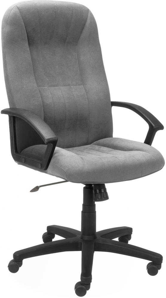 Fotel gabinetowy Nowy Styl Mefisto M-47, welur, szary