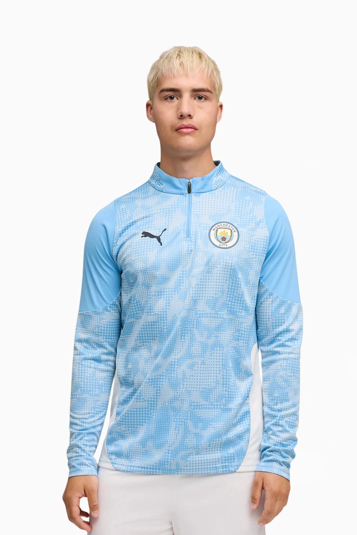 Bluza Puma Manchester City 25/26 Training 1/4 Zip Top - Błękitny