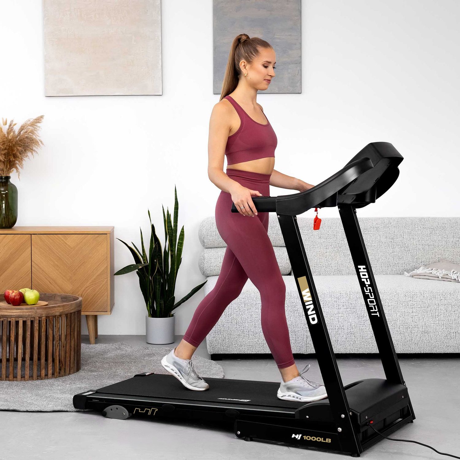 Elektrisches Laufband HS-1000LB Wind Grau Zusammenklappbar