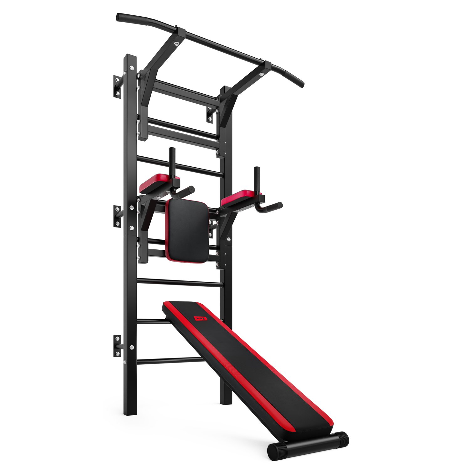 Sprossenwand HS-1008K mit Sit-Up-Bank