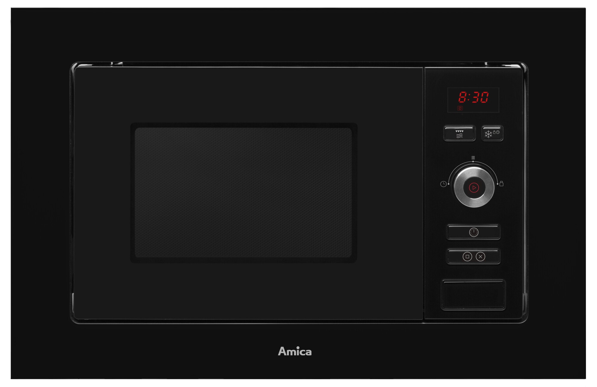 Kuchenka mikrofalowa Amica AMMB20E1GB do zabudowy Czarny 1250 W Sterowanie: Elektroniczne