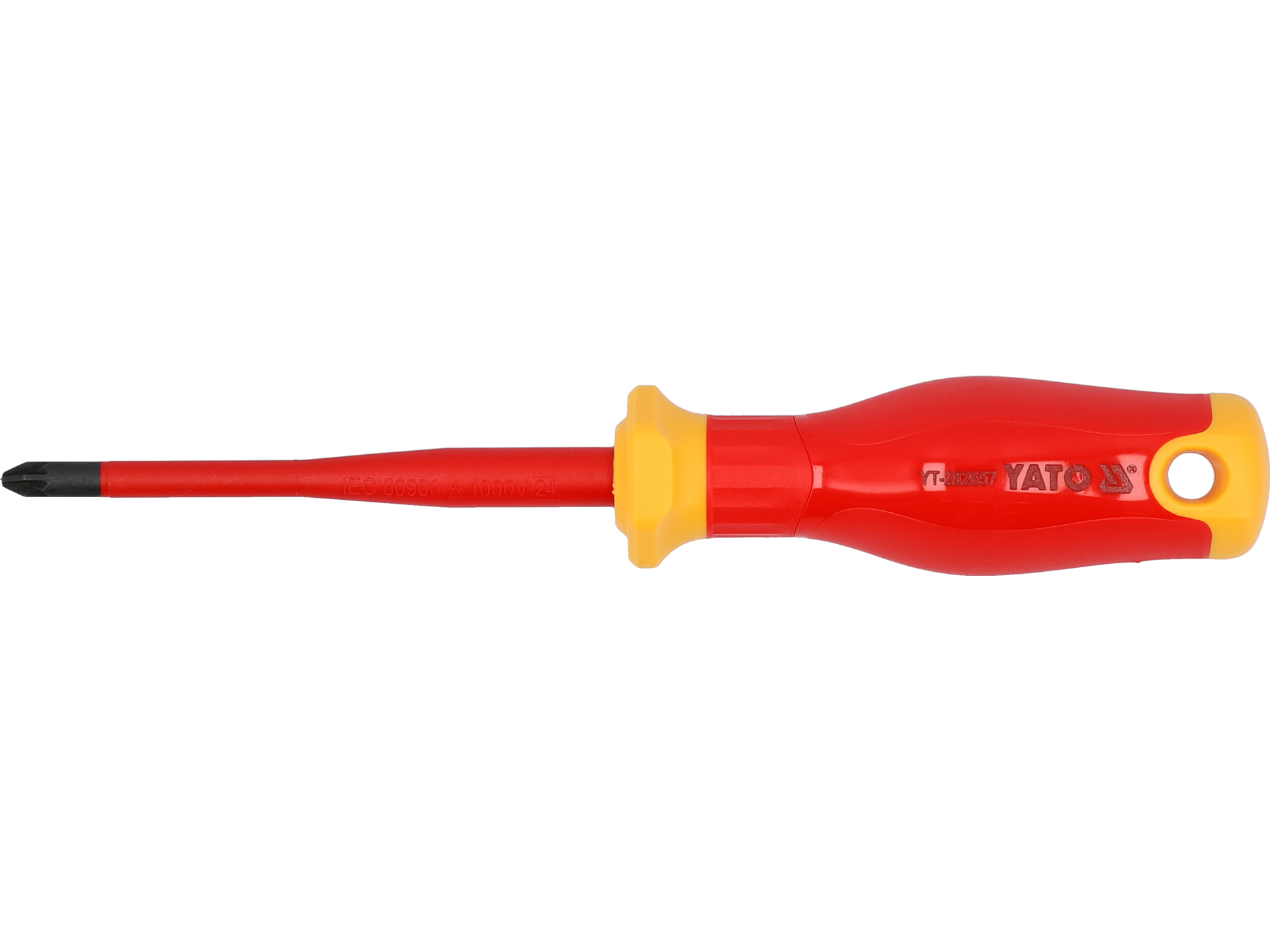 Wkrętak izolowany YATO extra slim pz2x100mm do elektryki precyzyjny YT-282657