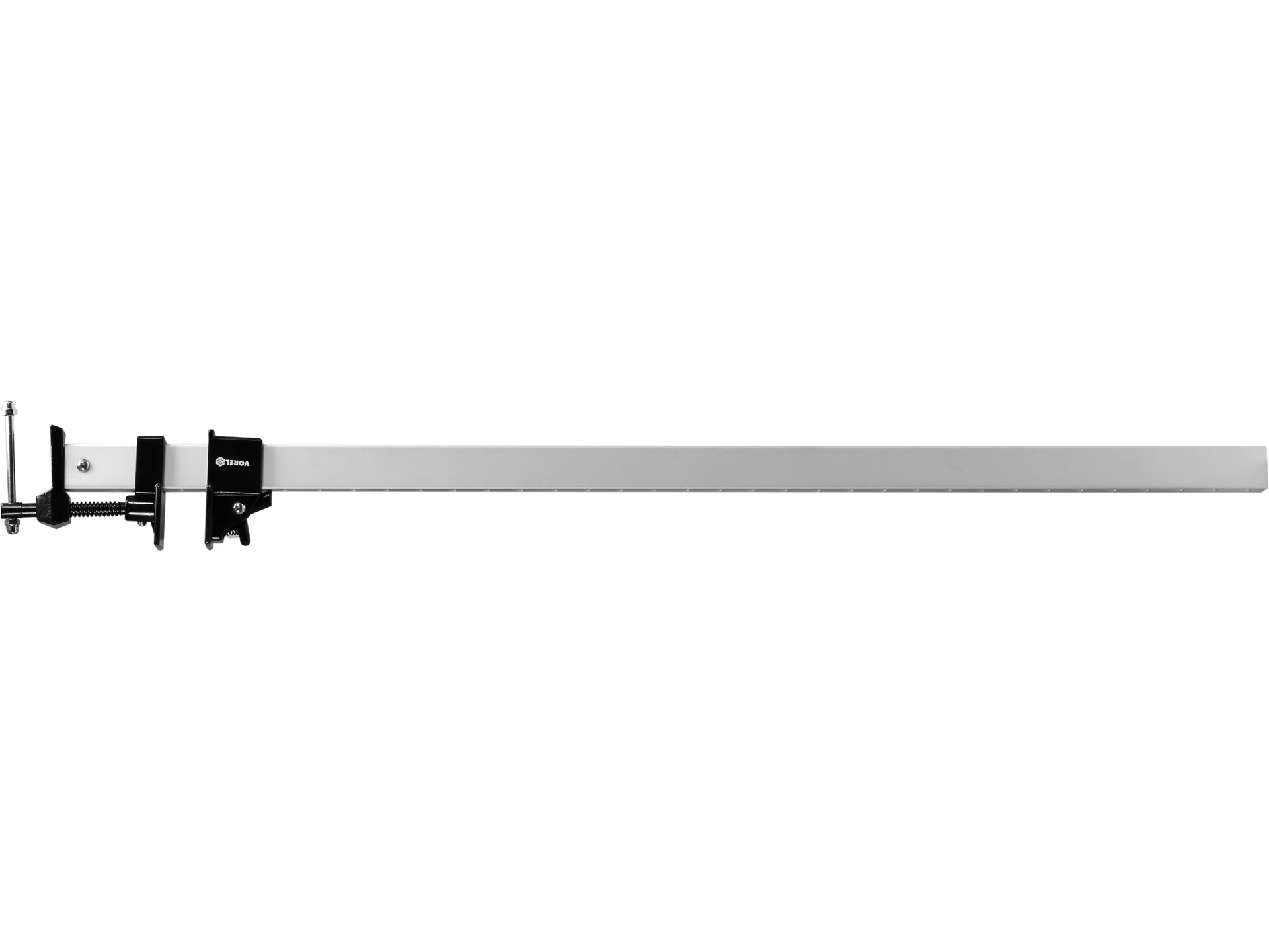 Ścisk stolarski VOREL 900mm do klejenia płyt drzwi prowadnica aluminiowa 38642