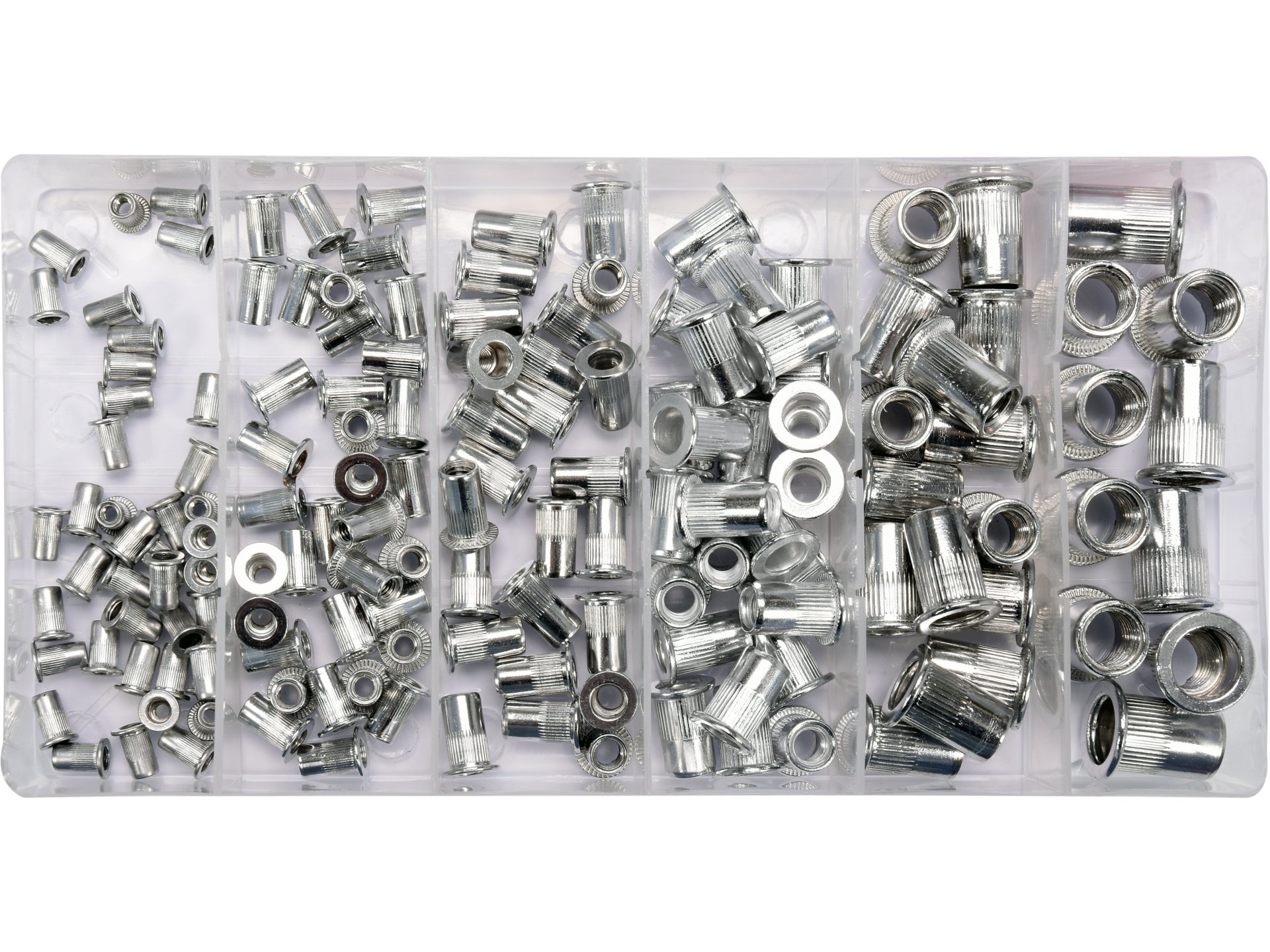 Zestaw nitonakrętek aluminiowych M3- M10, 150 szt. YATO YT-36460