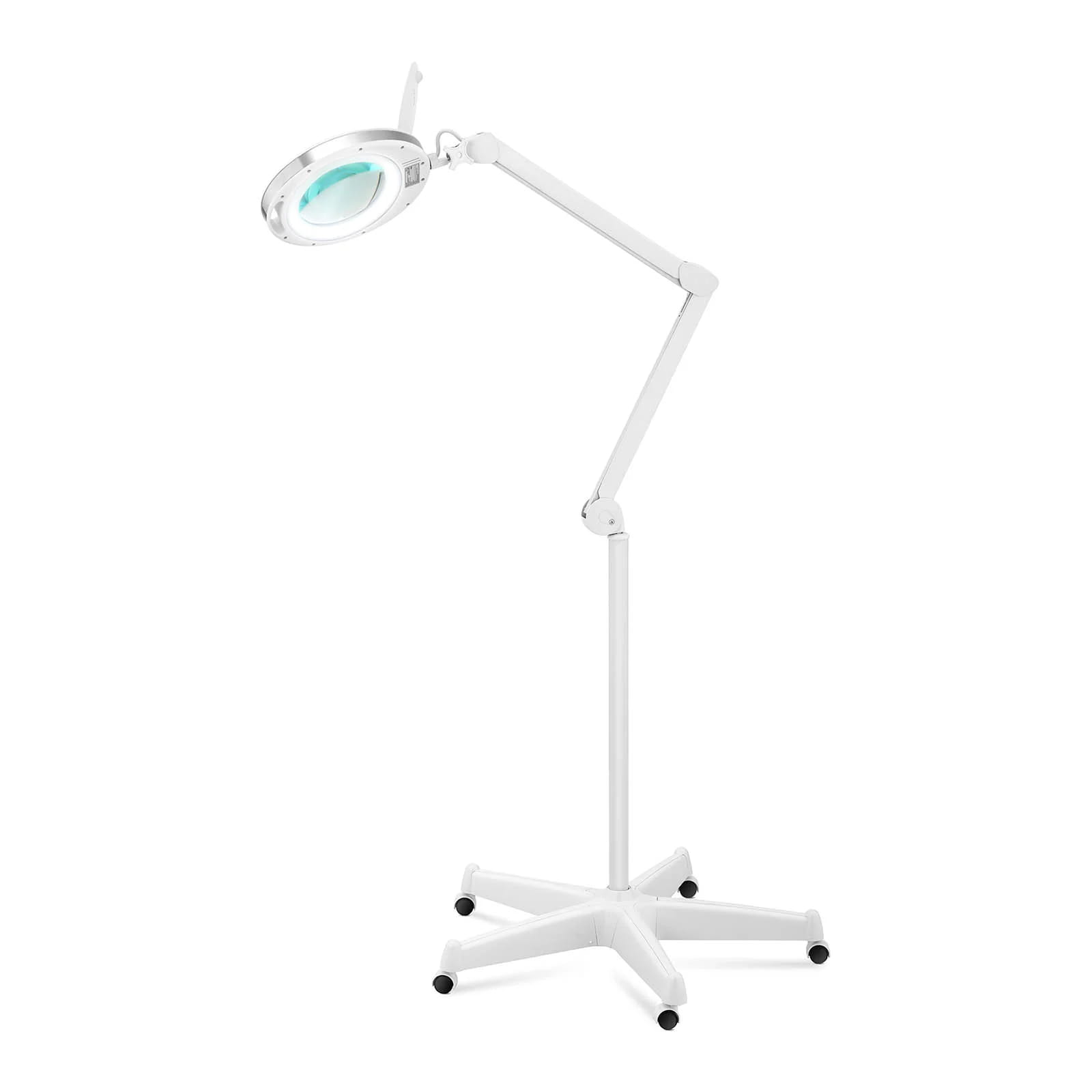 Lampa kosmetyczna, bezcieniowa z lupą, na statywie