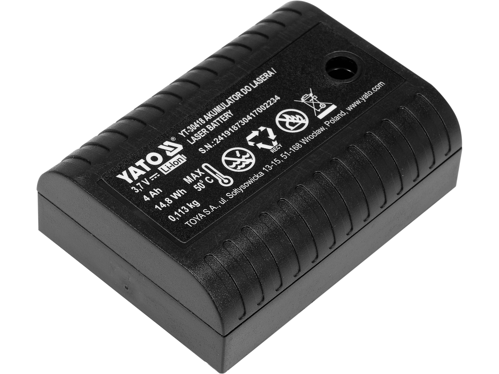 Akumulator bateria YATO li-ion 3.7V 4000 mah do lasera YATO YT-30417 YT-30418