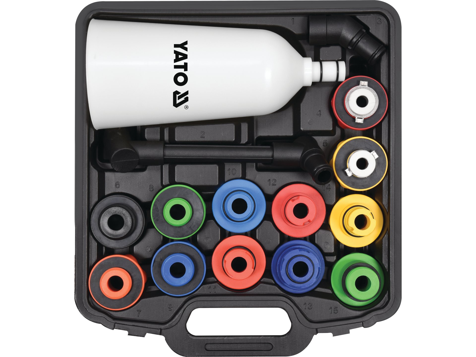 Lejek do oleju YATO 200ml z adapterami do trudno dostępnych YT-06919