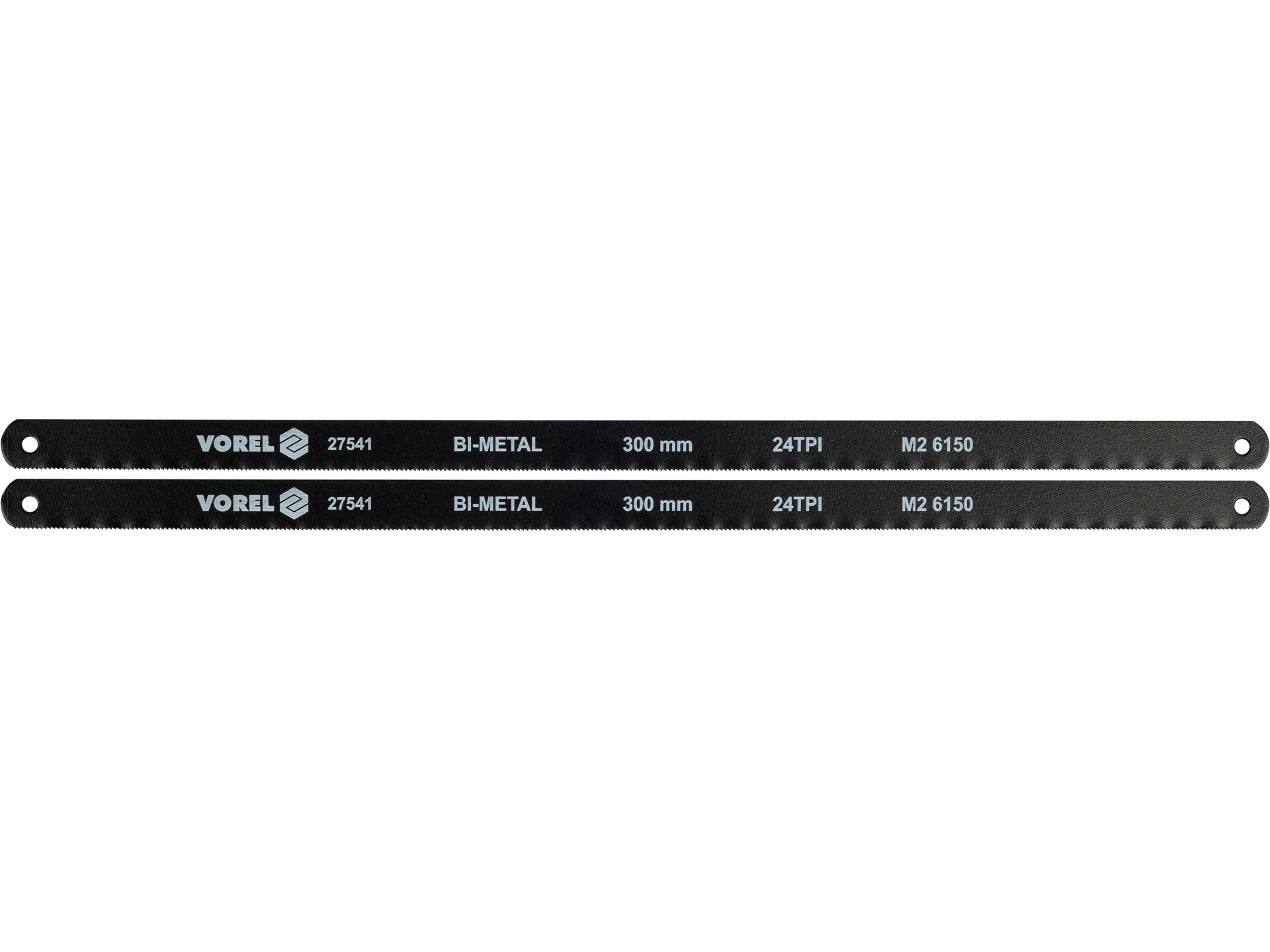 Brzeszczoty bimetalowe VOREL zestaw 2 szt. 300mm do metalu 24 TPi 27541