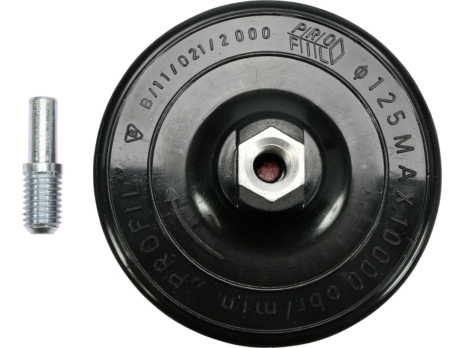Dysk z rzepem VOREL 125mm M14 trzpień do szlifierki kątowej wiertarki PROFIL 08501