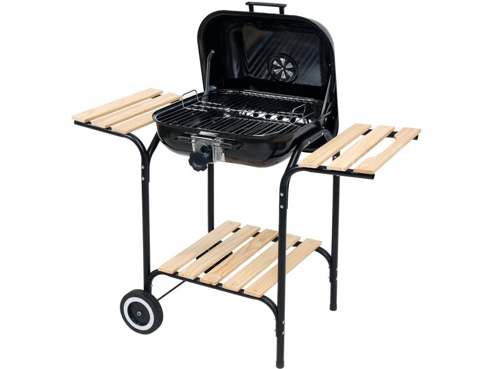 Grill ogrodowy z pokrywą i 3 półkami | 99905