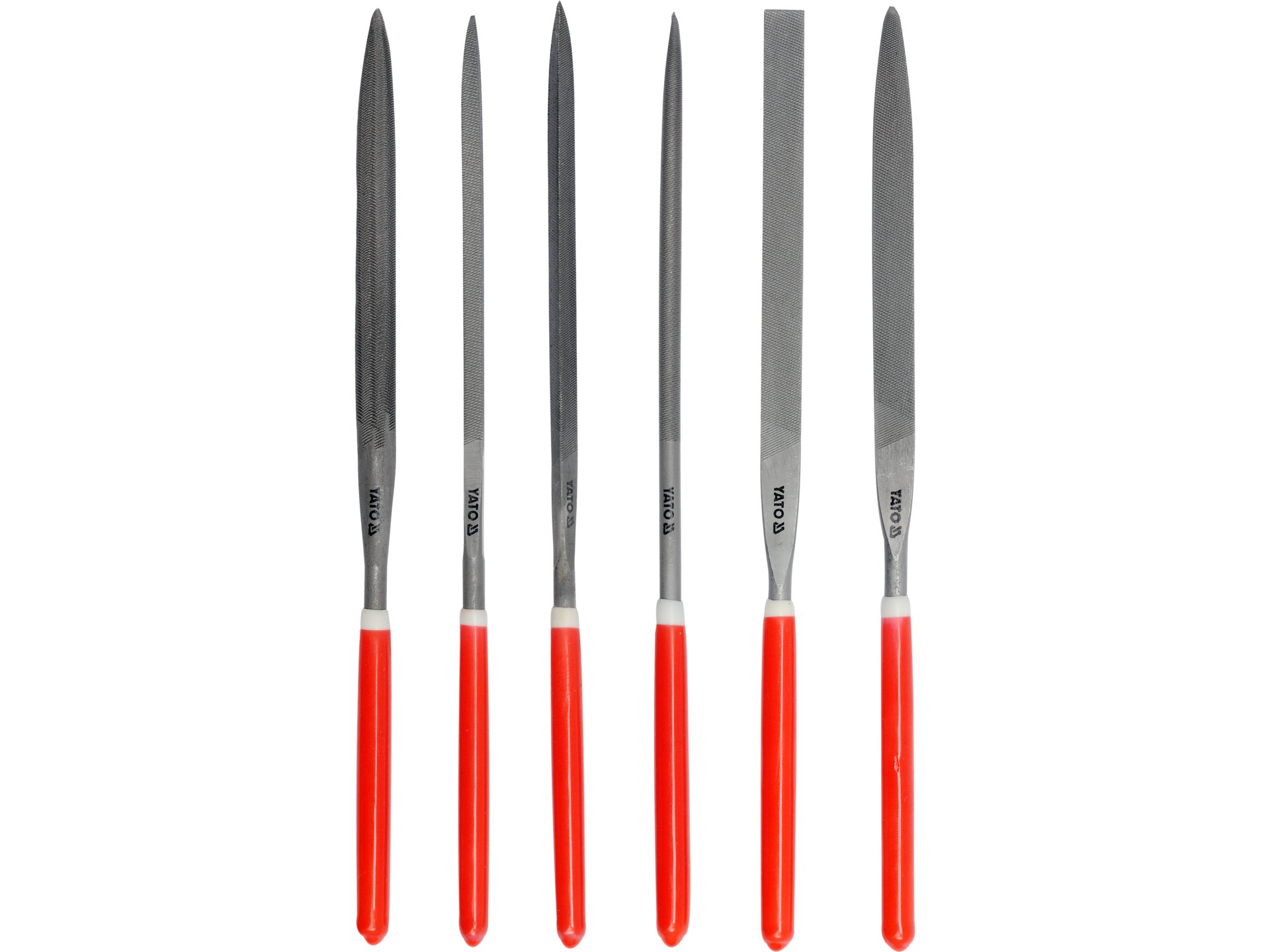 Zestaw pilników iglaków YATO 180mm do metalu precyzyjnych 6 szt. YT-6162