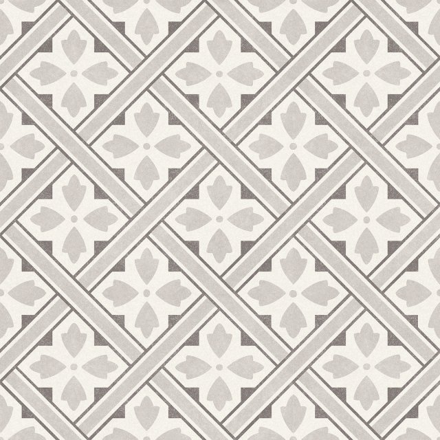 Płytka podłogowa hiszpańska Superceramica HIDRAULICOS ALHAMBRA grey m