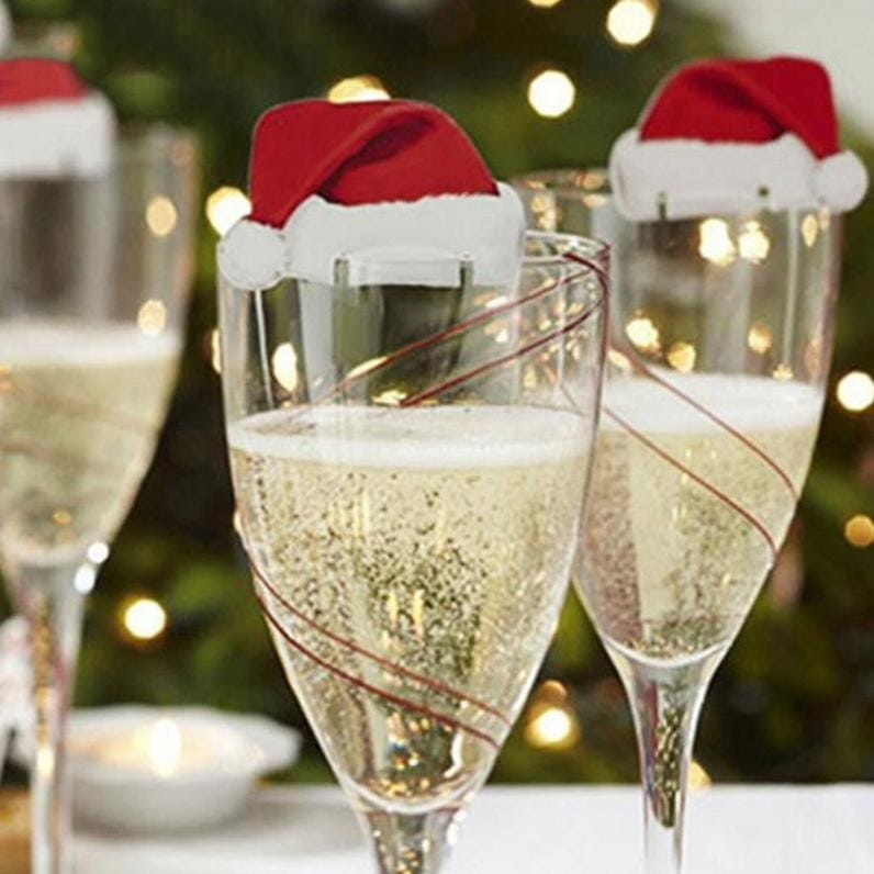 Dekoracje kieliszków CHRISTMAS CHEER (10 szt)