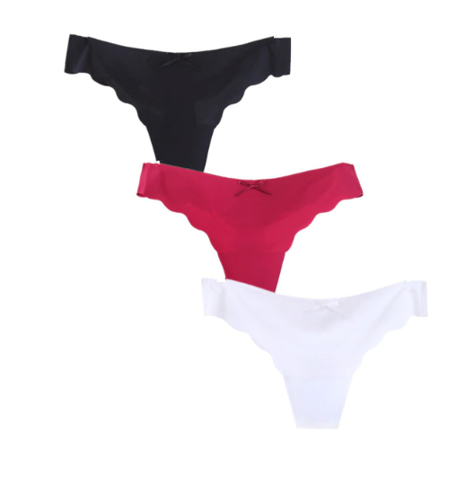 3 pary bezszwowych stringów M-XL 007