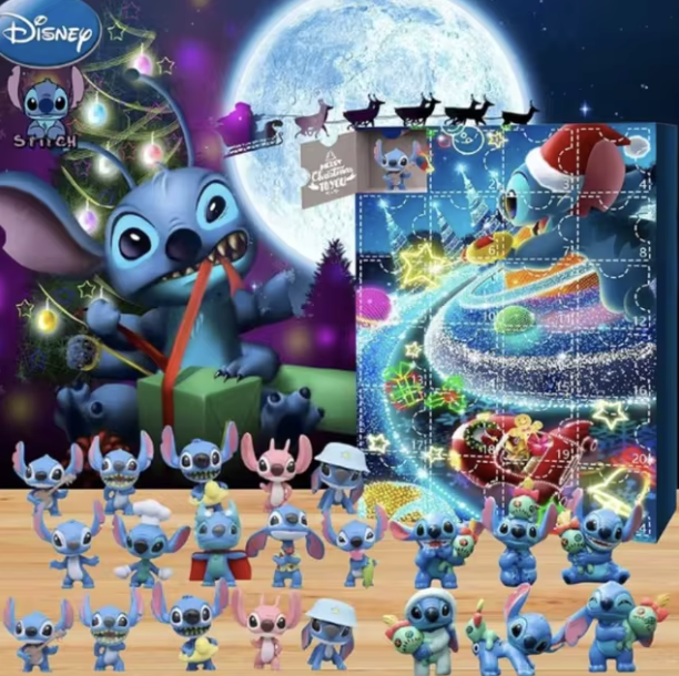 Kalendarz adwentowy z motywem Stitch