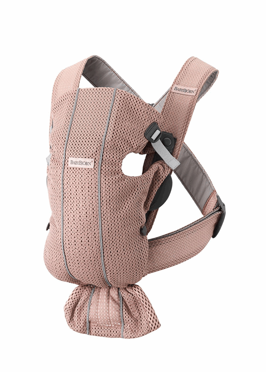 BabyBjorn, Mini 3D MESH - nosidełko biodrowe-Zgaszony Róż