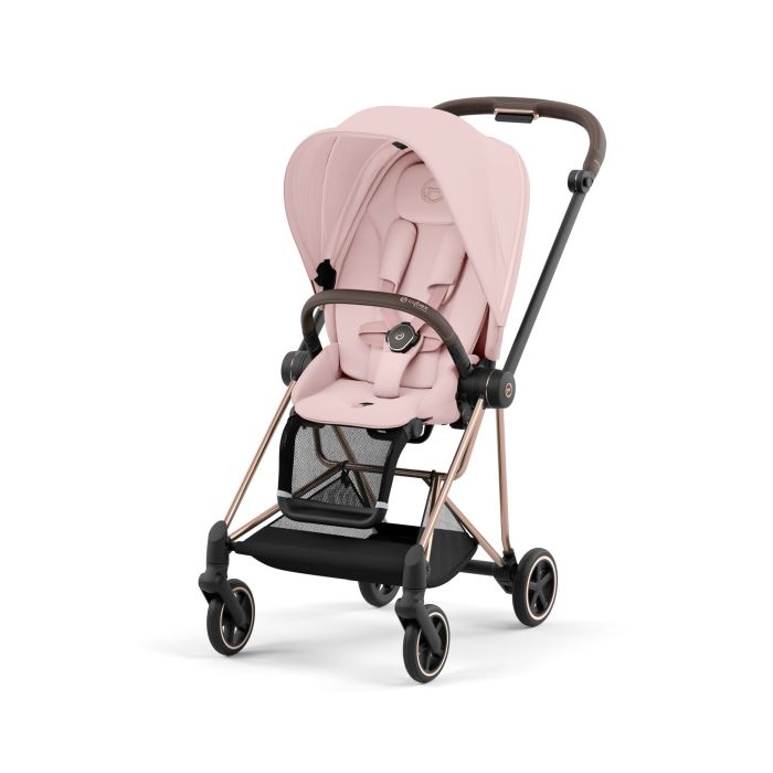 Cybex Mios 3.0 - wózek spacerowy-Peach Pink-Chrome z czarną rączką