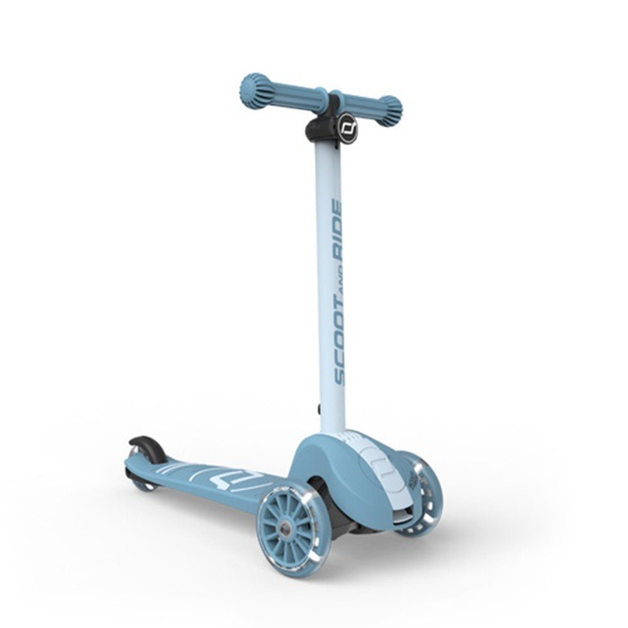 ScootandRide Highwaykick 3S Led - składana hulajnoga z systemem sterowania 2w1-Steel
