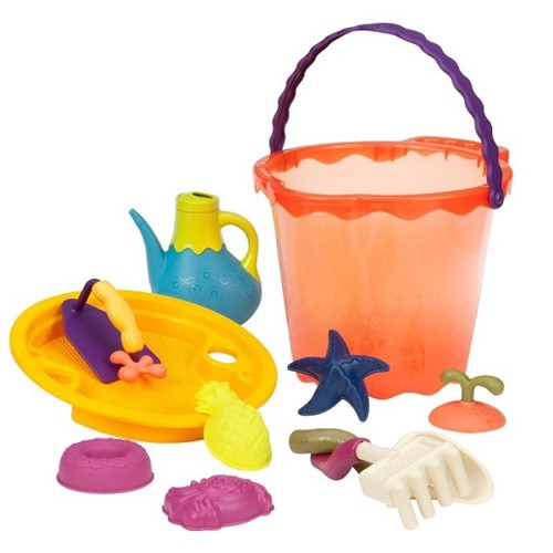 B. Toys wielkie wiadro z akcesoriami pomarańczowe