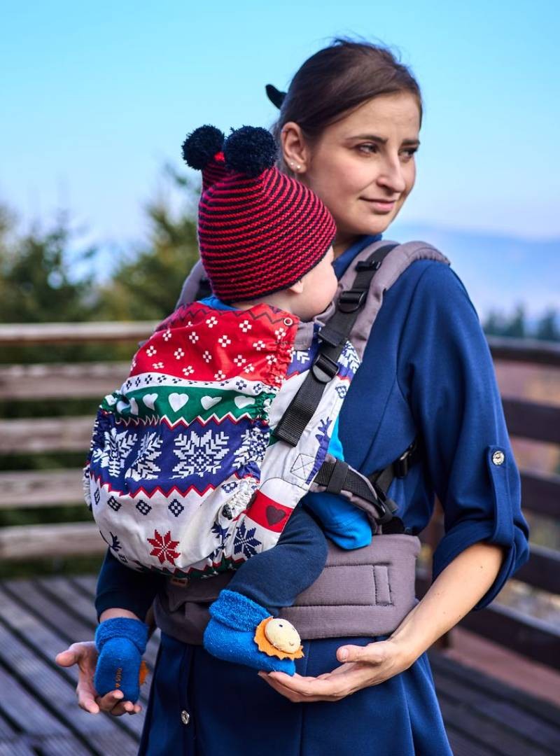 Nosidełko regulowane Grow Up: Winter Time Z dodatkami