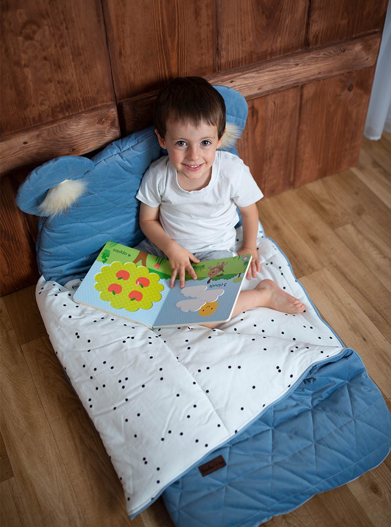 Śpiworek Kinder Hop Dream Catcher Triangles Jeans - 120x60 cm