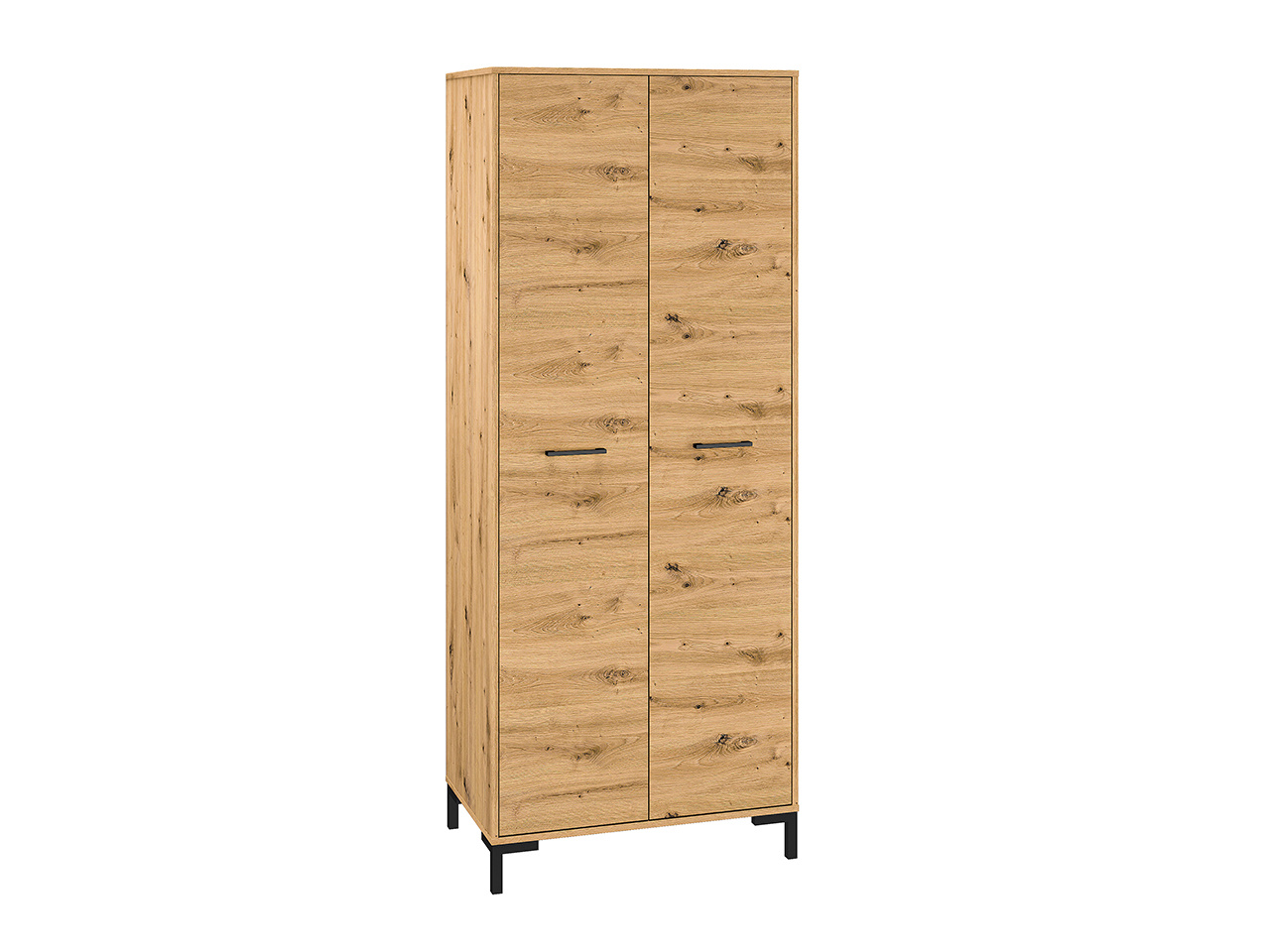 Kompaktowa szafa do przedpokoju 80 cm NEVIO dąb artisan