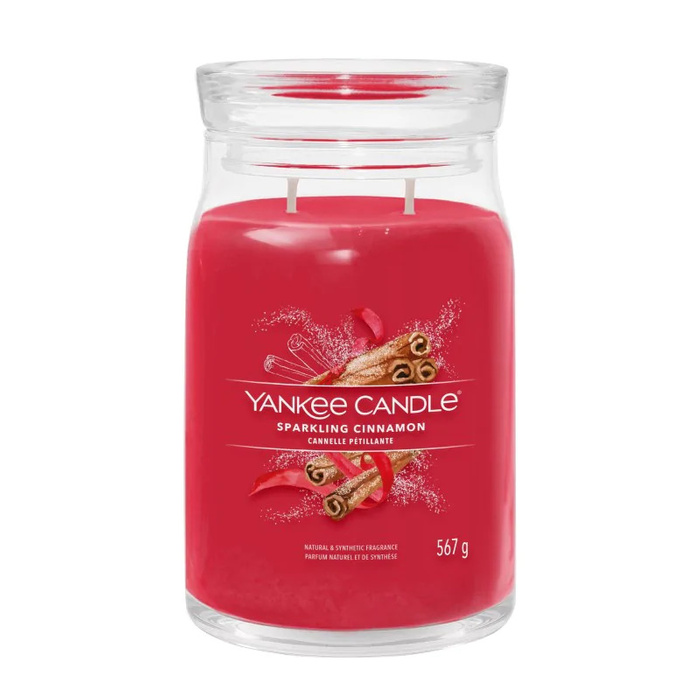 Yankee Candle SPARKLING CINNAMON - Świeca duża 567 g