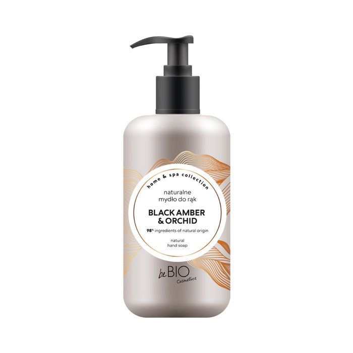 beBIO Naturalne mydło do rąk czarny bursztyn, 300 ml