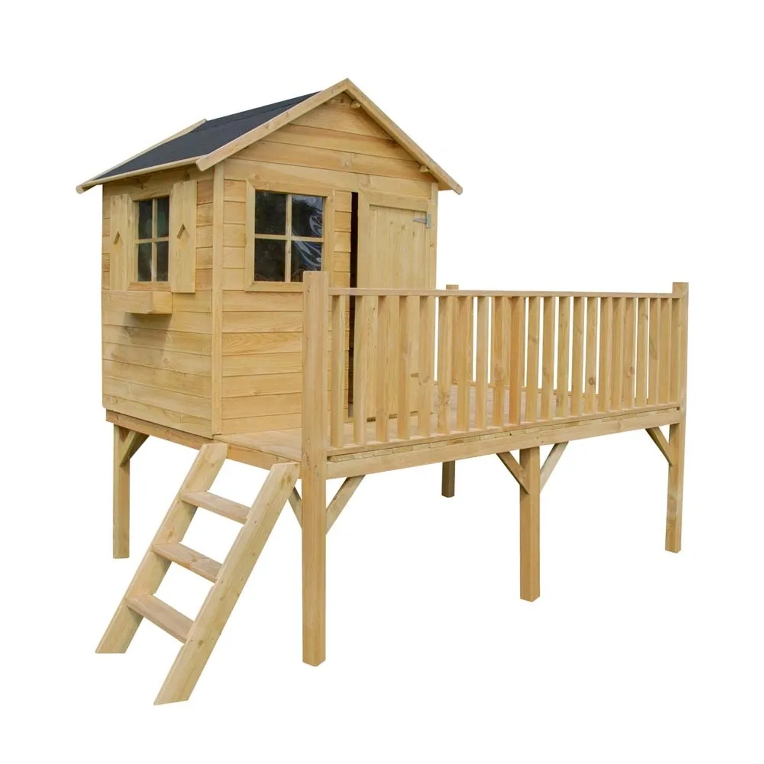 4iQ Domek ogrodowy dla dzieci Arti Max - 250 x 179 cm, wys. 233 cm impregnowany