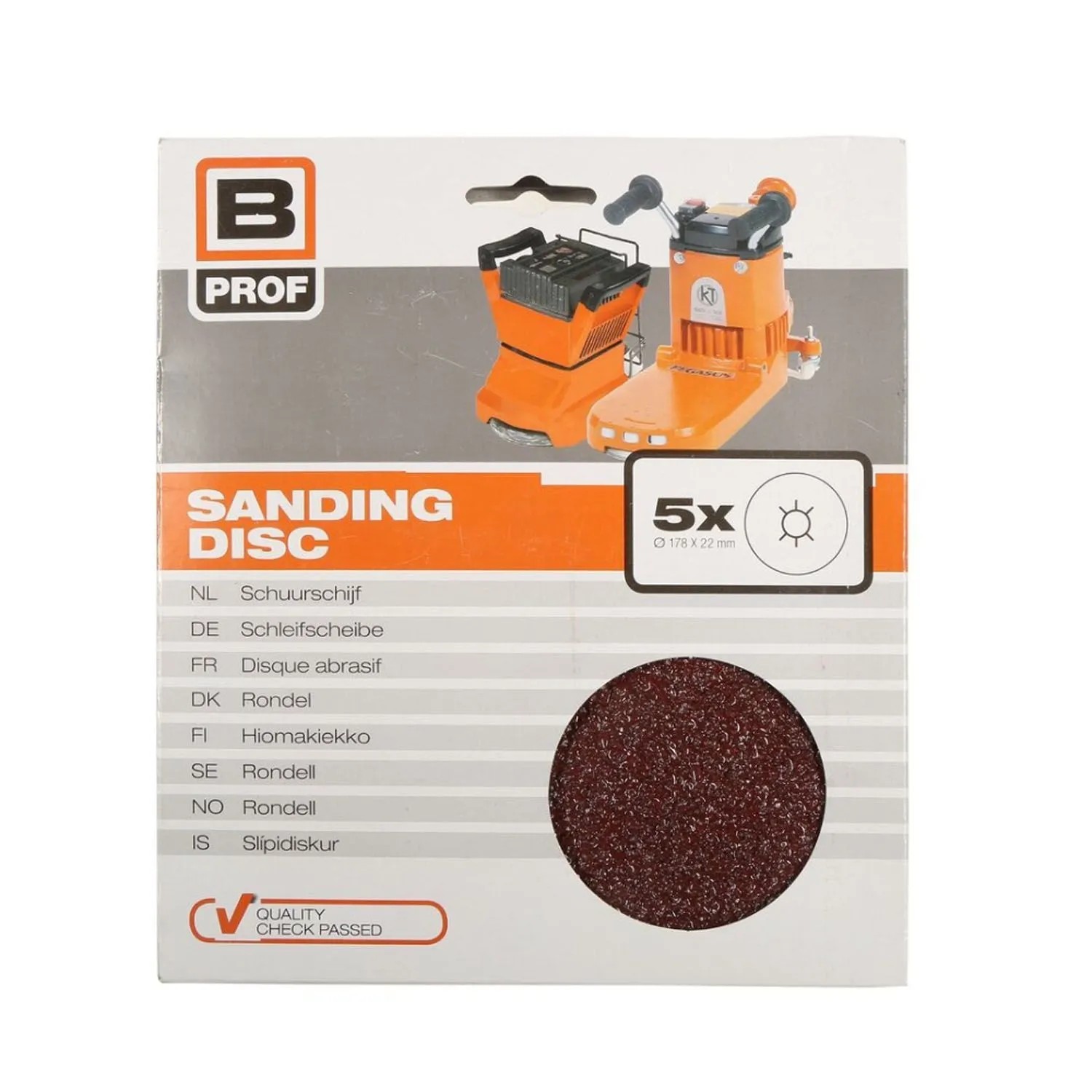 Boels Tarcza szlifierska K24, 178 mm - 5 szt.