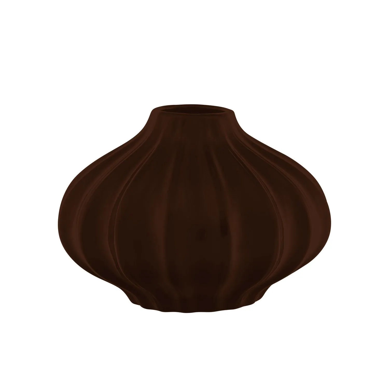 Wazon Rozeta brąz wys. 15 cm