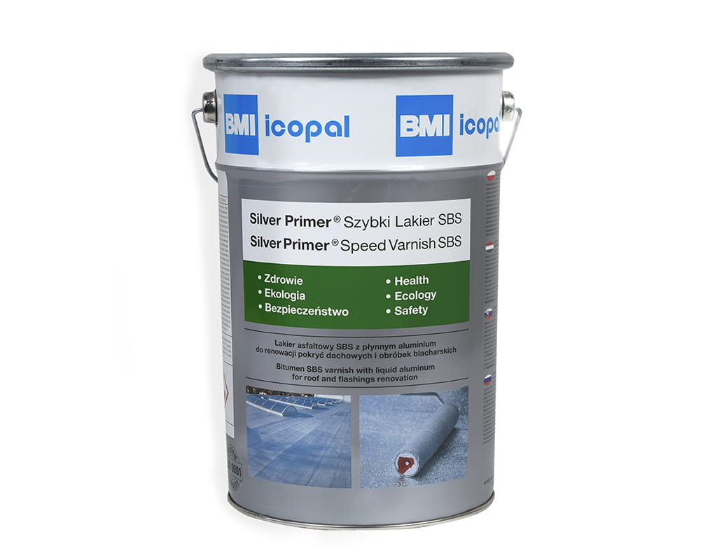 ICOPAL SILVER PRIMER SZYBKI LAKIER ASFALTOWY RENOWACJA ZABEZPIECZENIA 5L