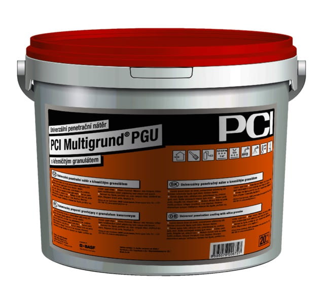 ŚRODEK GRUNTUJĄCY DO GRUNTOWANIA PODŁOŻY POD CIENKOWARSTWOWE TYNKI MINERALNE PCI MULTIGRUND PGU 20KG