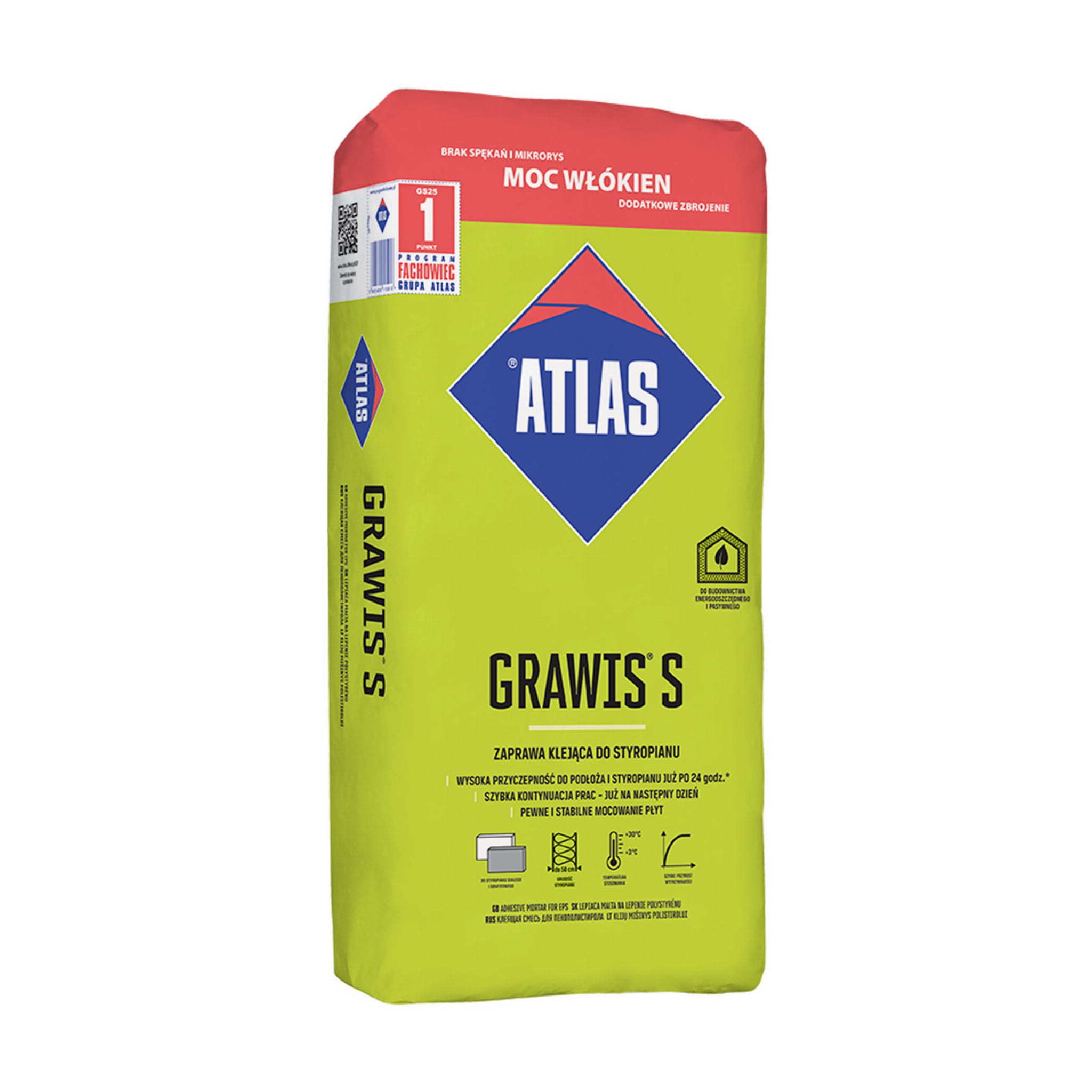 ATLAS KLEJ DO STYROPIANU GRAWIS S 25KG