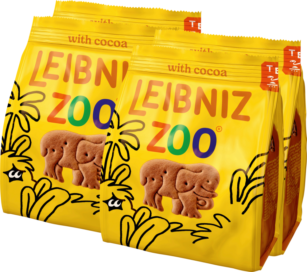 Leibniz Zoo Cacao herbatniki kakaowe 100 g