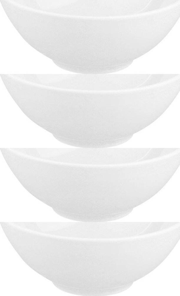 4x Salaterka MariaPaula Moderna Biała, 690ml, 17cm, porcelana, biały