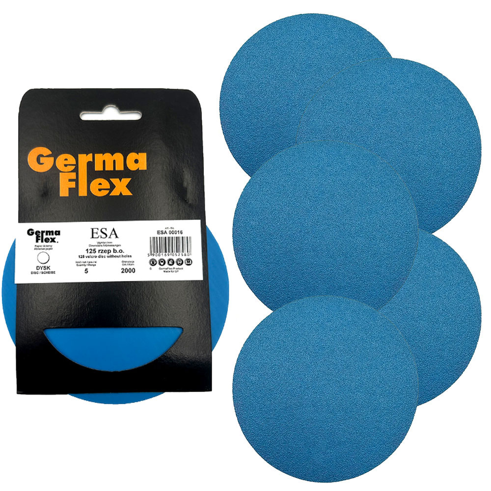 Papier ścierny na rzep krążek 125mm P2000 5 sztuk