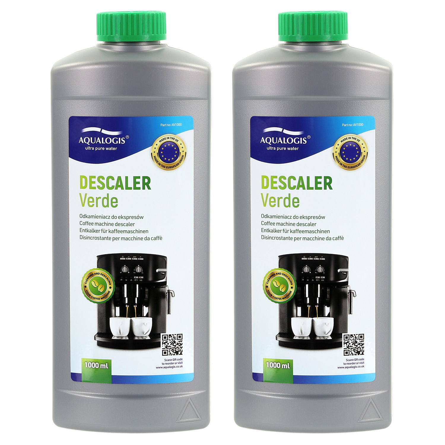 Aqualogis Verde Odkamieniacz do Ekspresów Delonghi Saeco Philips Jura Koncentrat 2L
