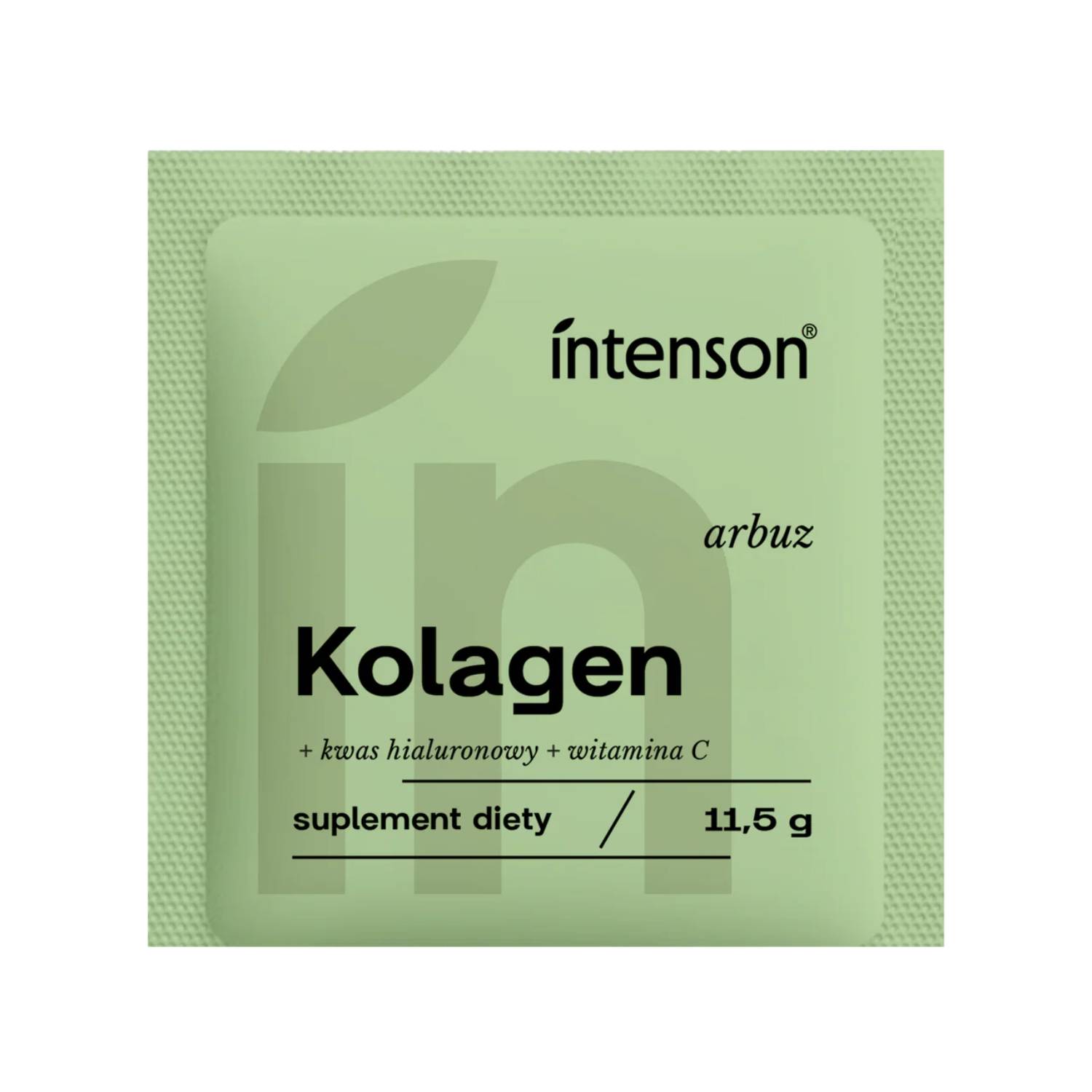 Intenson kolagen + witamina c + kwas hialuronowy, smak arbuzowy, 11,5 g