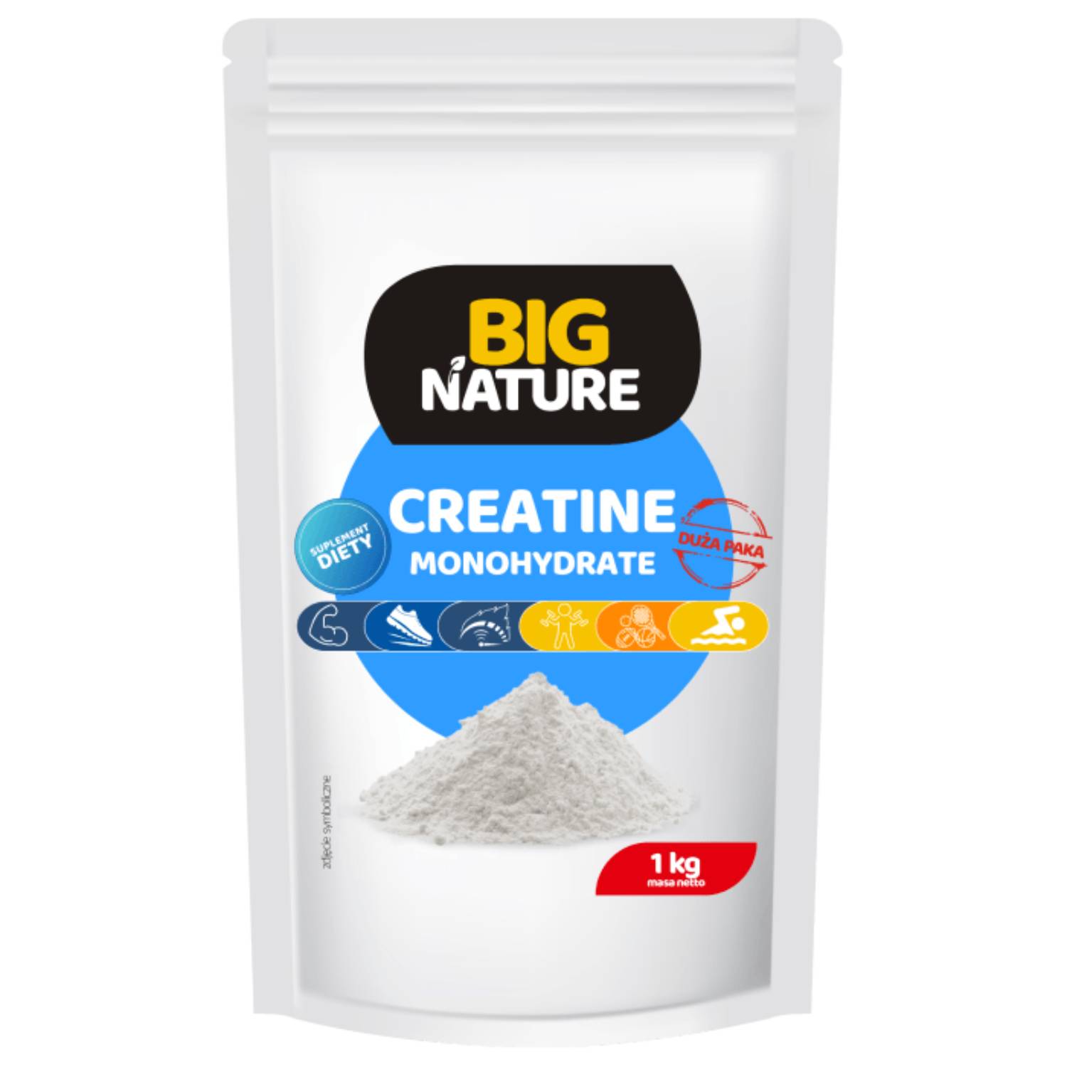 Big nature kreatyna monohydrat, 1 kg