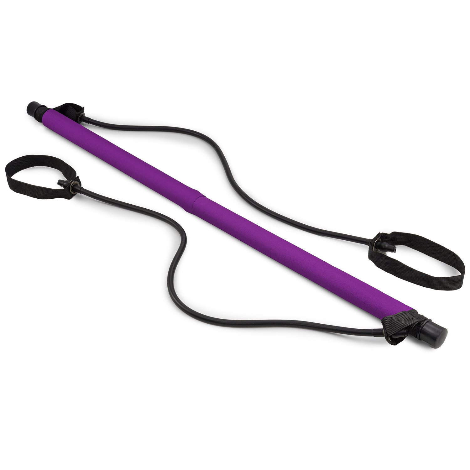 Kit de barre de pilates avec extenseurs Violet