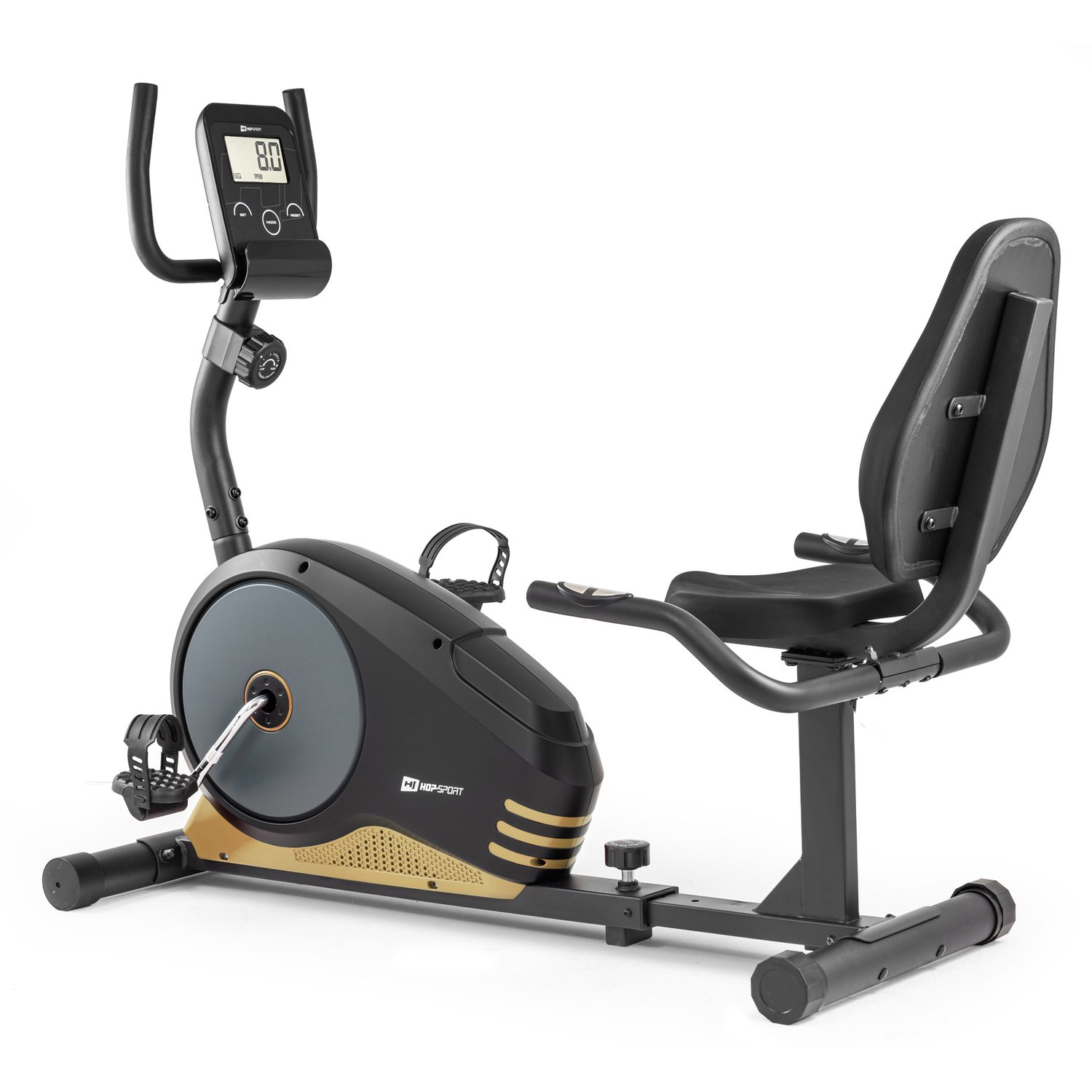 Liegeergometer HS-040L Root schwarz/gold