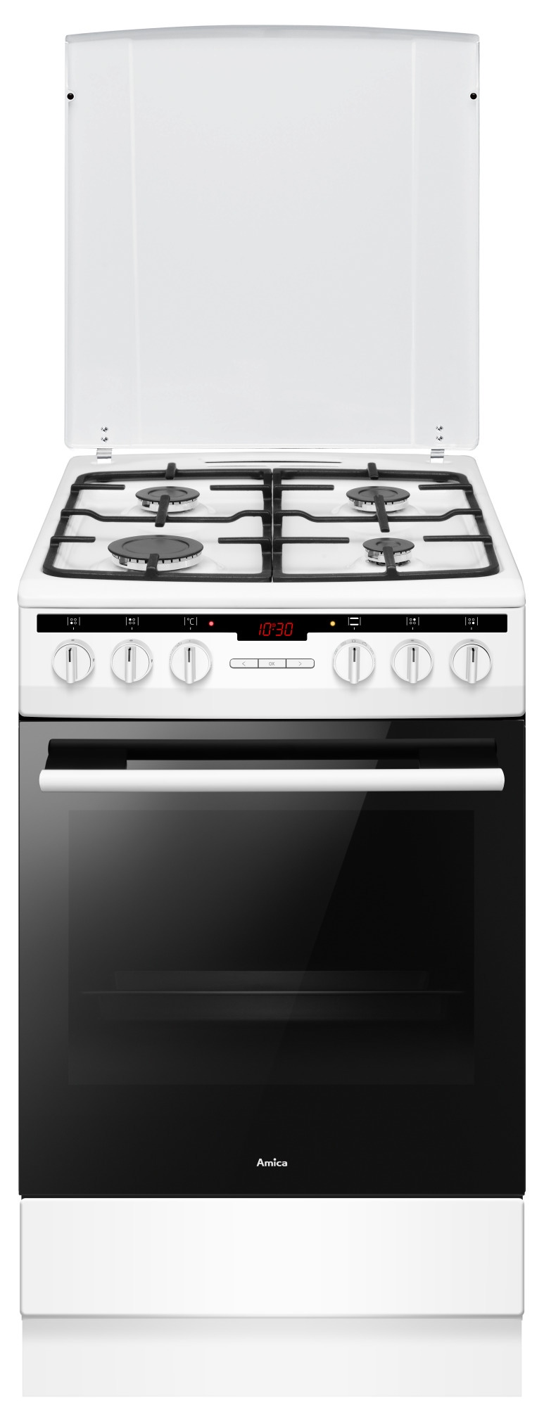 Kuchnia gazowo-elektryczna Amica 57GE3.33HZpTaDpAQ(W) 50 cm Biały